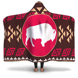 Brown Bison Native American Pride Hooded Blanket - Powwow Store