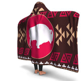 Brown Bison Native American Pride Hooded Blanket - Powwow Store