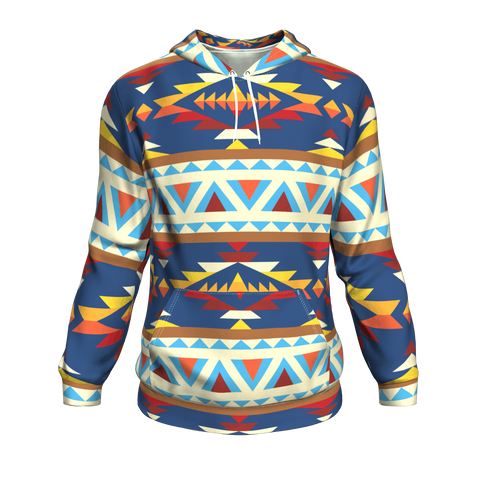 Pattern Geometric 3D Native American Hoodies - Powwow Store