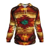 Southwest Brown Symbol Native American Pullover Hoodie - Powwow Store