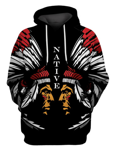 Powwow Store gb nat00137 03 chief native american 3d hoodie