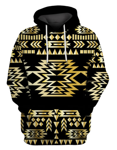 Powwow Store gb nat00566 seamless yellow pattern 3d hoodie