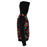 Black Native Tribes Pattern Native American All Over  Hoodie