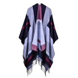 Shawl Tassel Pattern Native American Poncho - Powwow Store