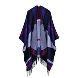 Shawl Tassel Pattern Native American Poncho - Powwow Store