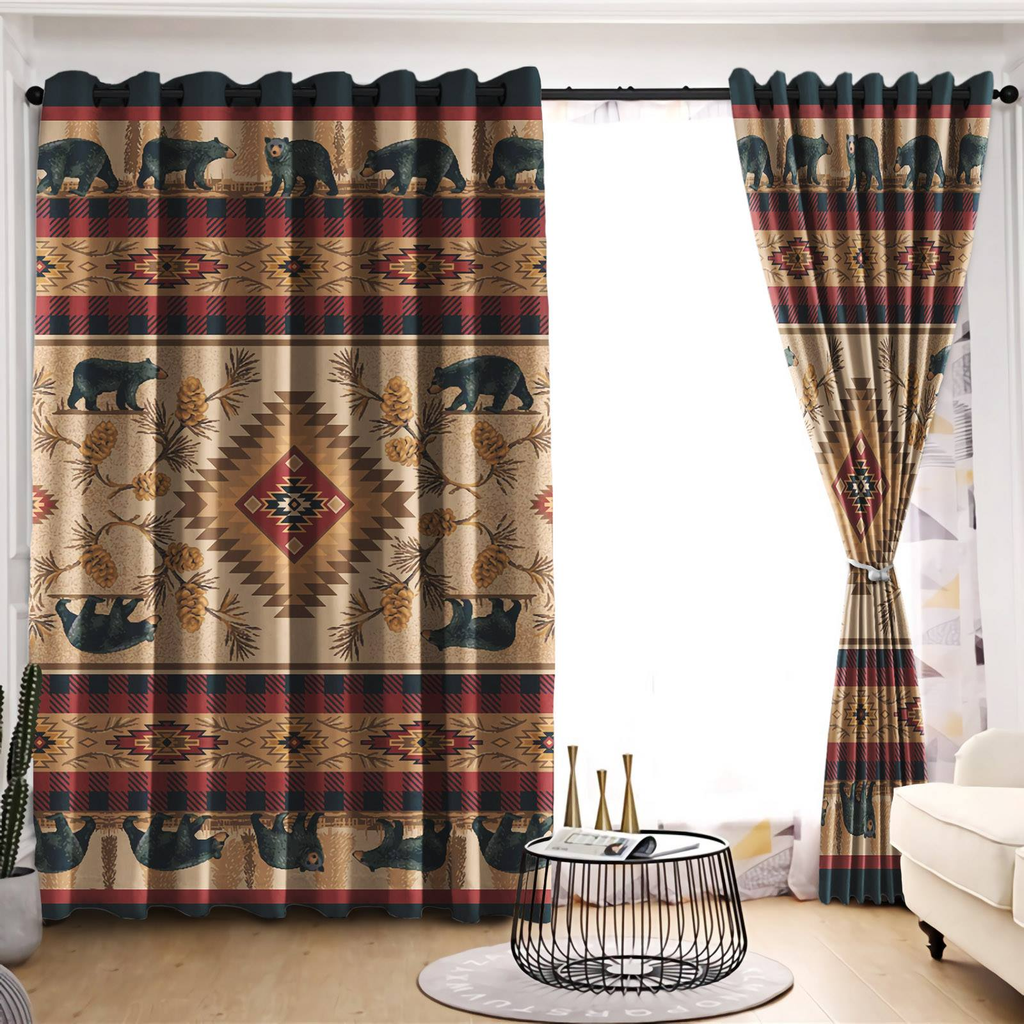 Powwow StoreLVR0057 Pattern Native American  Living Room Curtain