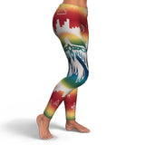 Thunderbird Rainbow Naive American Design Leggings