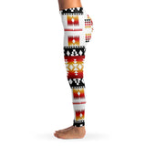 White Tribe Patterb Native American Women's Leggings - Powwow Store