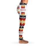 White Tribe Patterb Native American Women's Leggings - Powwow Store