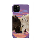 Powwow Store pcas01 white black couple wolves phone case