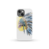 Powwow Store gb nat00361 skull chief native american phone case