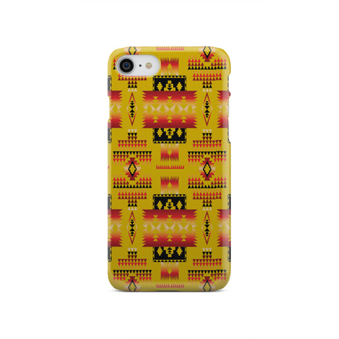 Powwow Store gb nat00302 02 yellow tribes pattern native american phone case