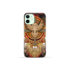 GB-NAT00128-PCAS01 Owl Dreamcatcher Native American Phone Case - Powwow Store
