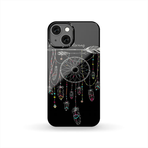 Powwow Store gb nat00297 pcas01 black dream catcher native american phone case