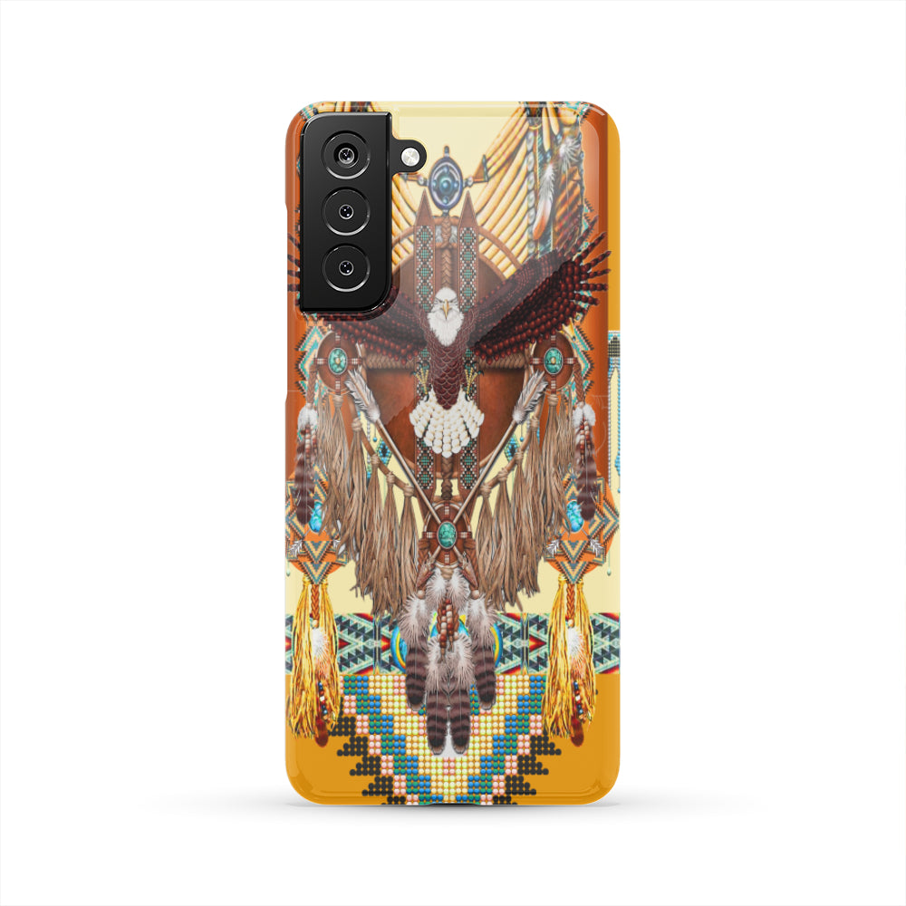 Powwow Store gb nat00289 pcas01 yellow dream catcher eagle native phone case