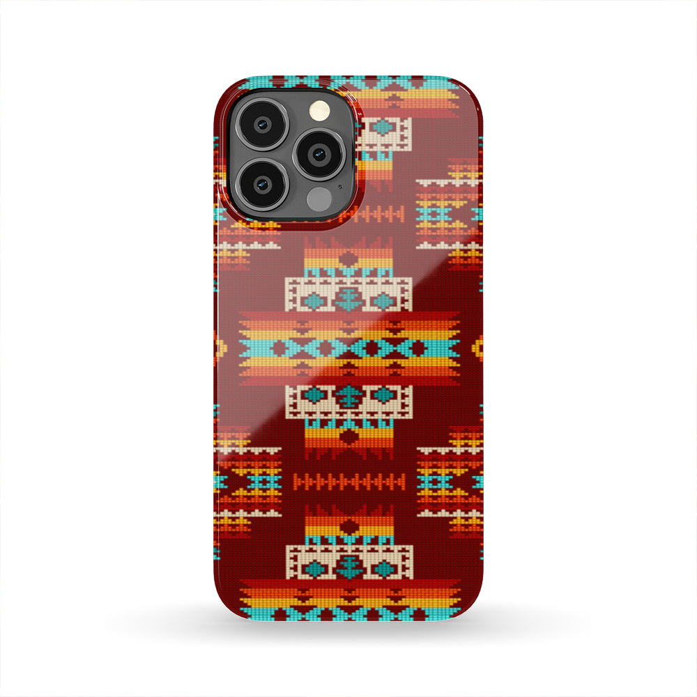 Powwow Store gb nat00402 02 red pattern native phone case