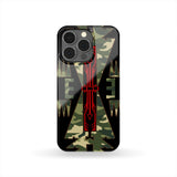 Native American Red Camoflage Culture Phone Case