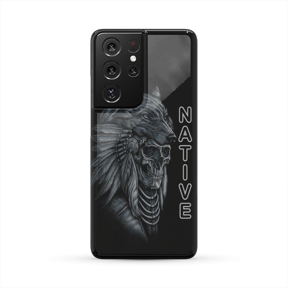 GB-NAT00089-PCAS01 Skull Chief Native American Phone Case - Powwow Store