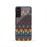 Powwow Store gb nat00582 ethno brown blue phone case