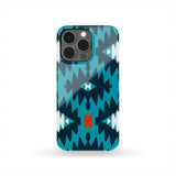 Powwow Store gb nat00456 02 blue seamless ethnic pattern phone case