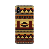 Powwow Store gb nat00507 brown ethnic pattern native phone case 1