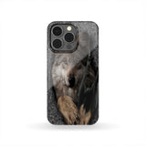 Powwow Store gb nat00115 pcas01 gray wolf native american phone case