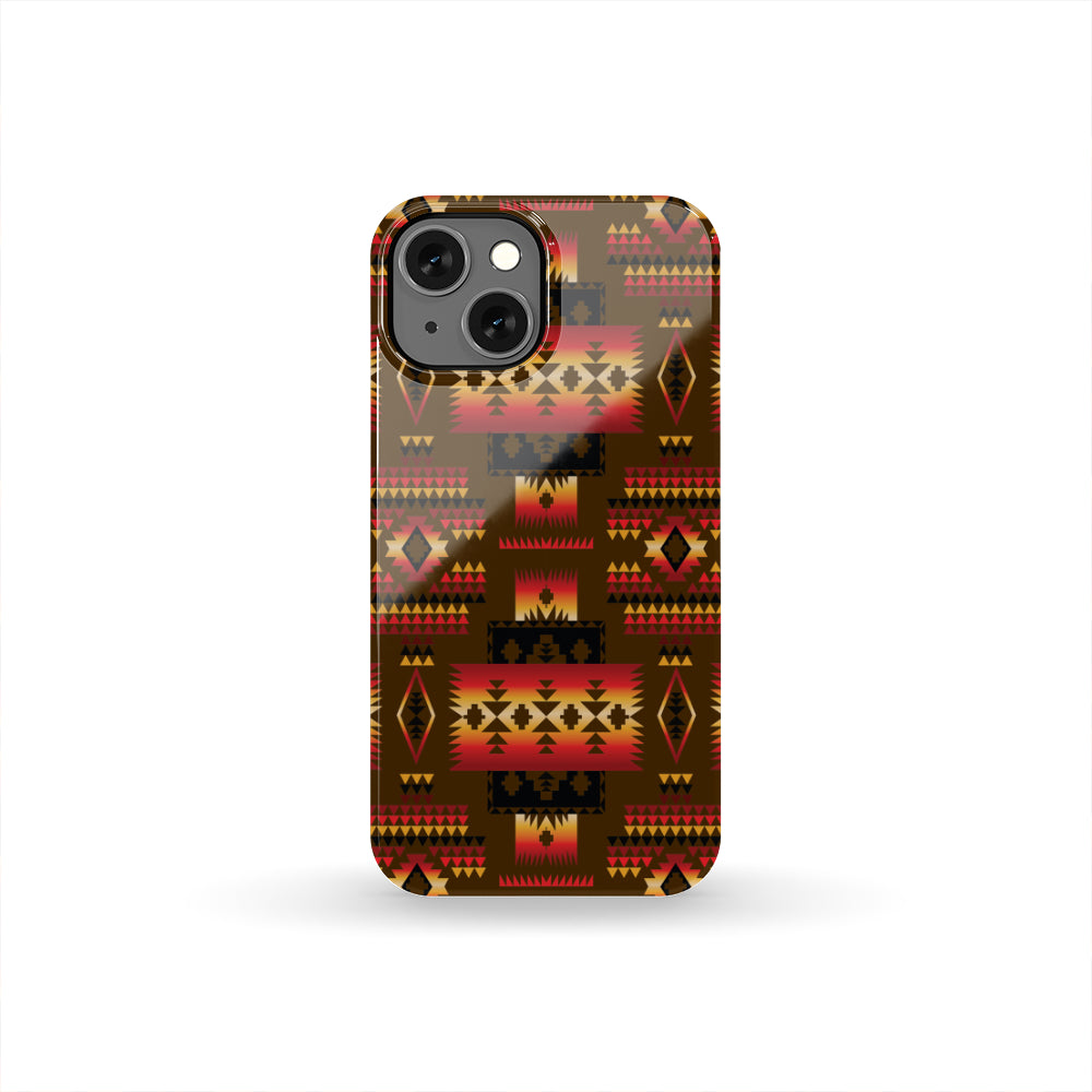 GB-NAT00046-08 Brown Native Tribes Pattern Native American Phone Case - Powwow Store