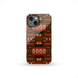 GB-NAT00046-08 Brown Native Tribes Pattern Native American Phone Case