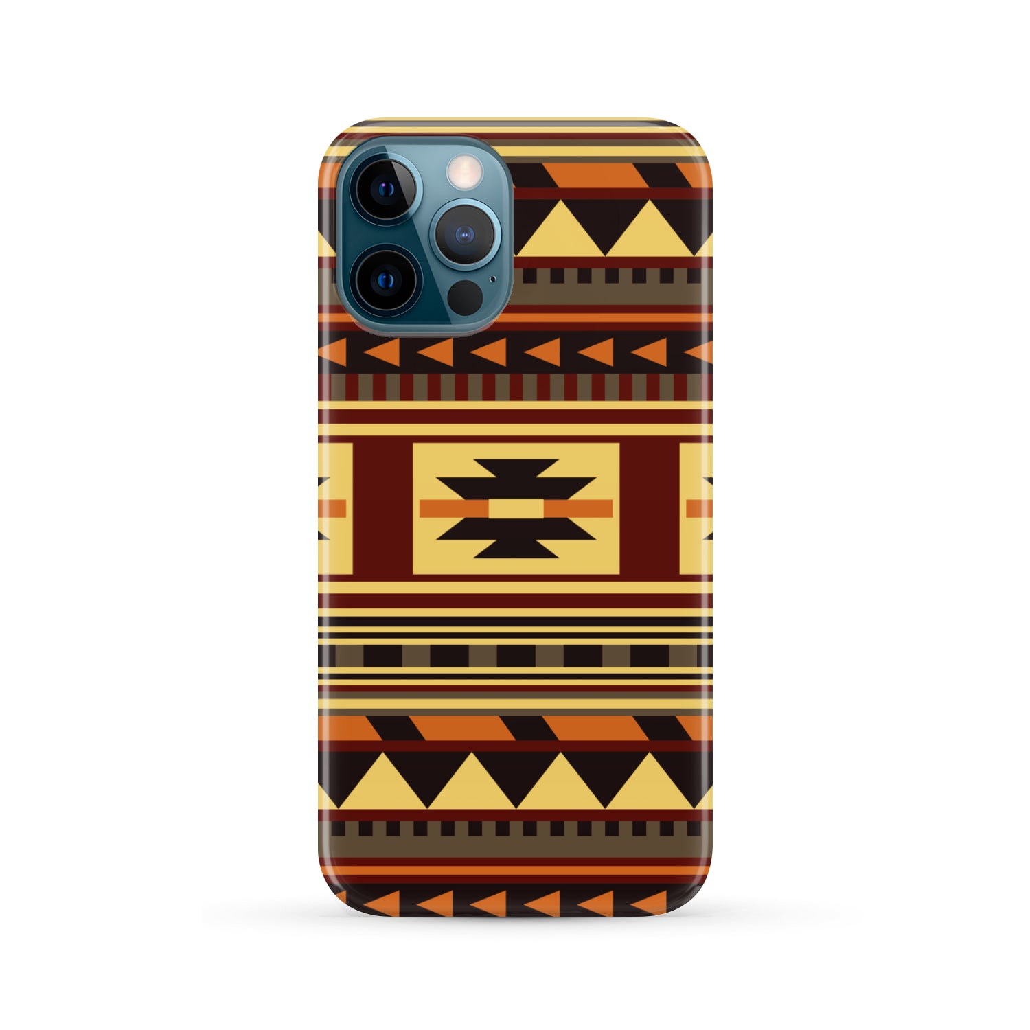 Powwow Store gb nat00507 brown ethnic pattern native phone case 1