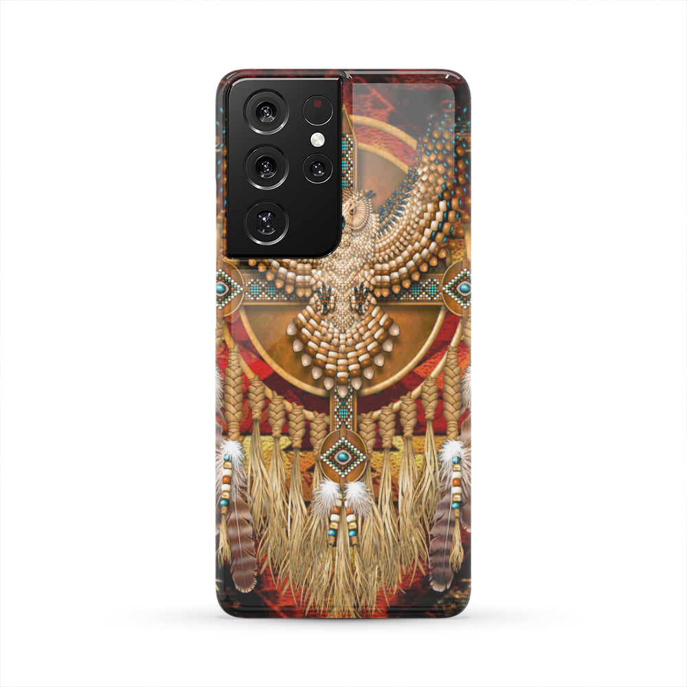 GB-NAT00128-PCAS01 Owl Dreamcatcher Native American Phone Case - Powwow Store