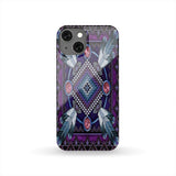 Powwow Store gb nat00023 pcas03 naumaddic arts dark purple native american phone case