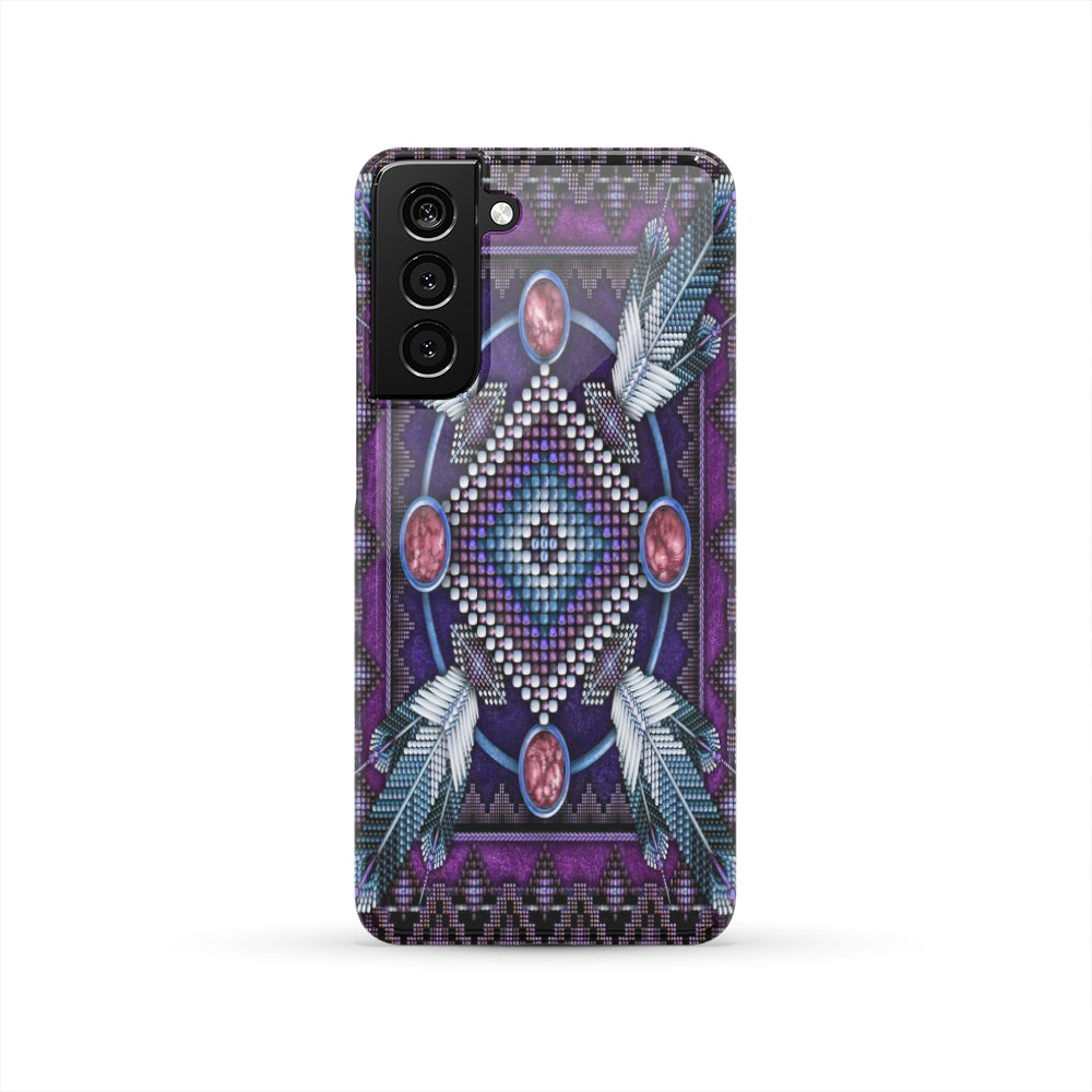 Powwow Store gb nat00023 pcas03 naumaddic arts dark purple native american phone case
