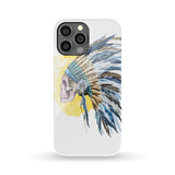 Powwow Store gb nat00361 skull chief native american phone case