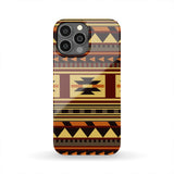 Powwow Store gb nat00507 brown ethnic pattern native phone case 1