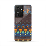 Powwow Store gb nat00582 ethno brown blue phone case