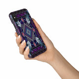 GB-NAT00023-PCAS03 Naumaddic Arts Dark Purple Native American Phone Case