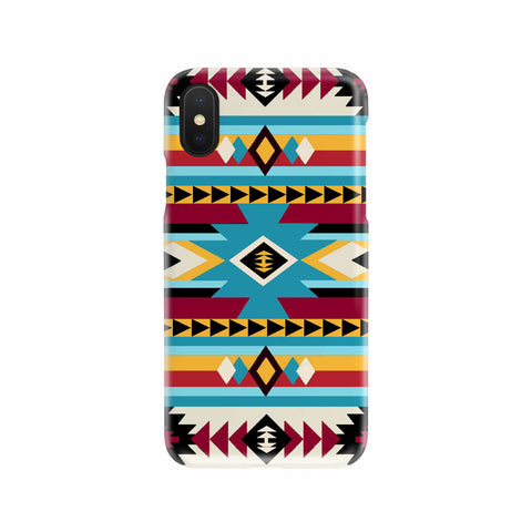 Powwow Store gb nat00511 blue red pattern native phone case