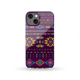 GB-NAT00549 Purple Pattern Native Phone Case