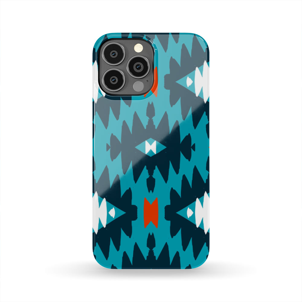 Powwow Store gb nat00456 02 blue seamless ethnic pattern phone case