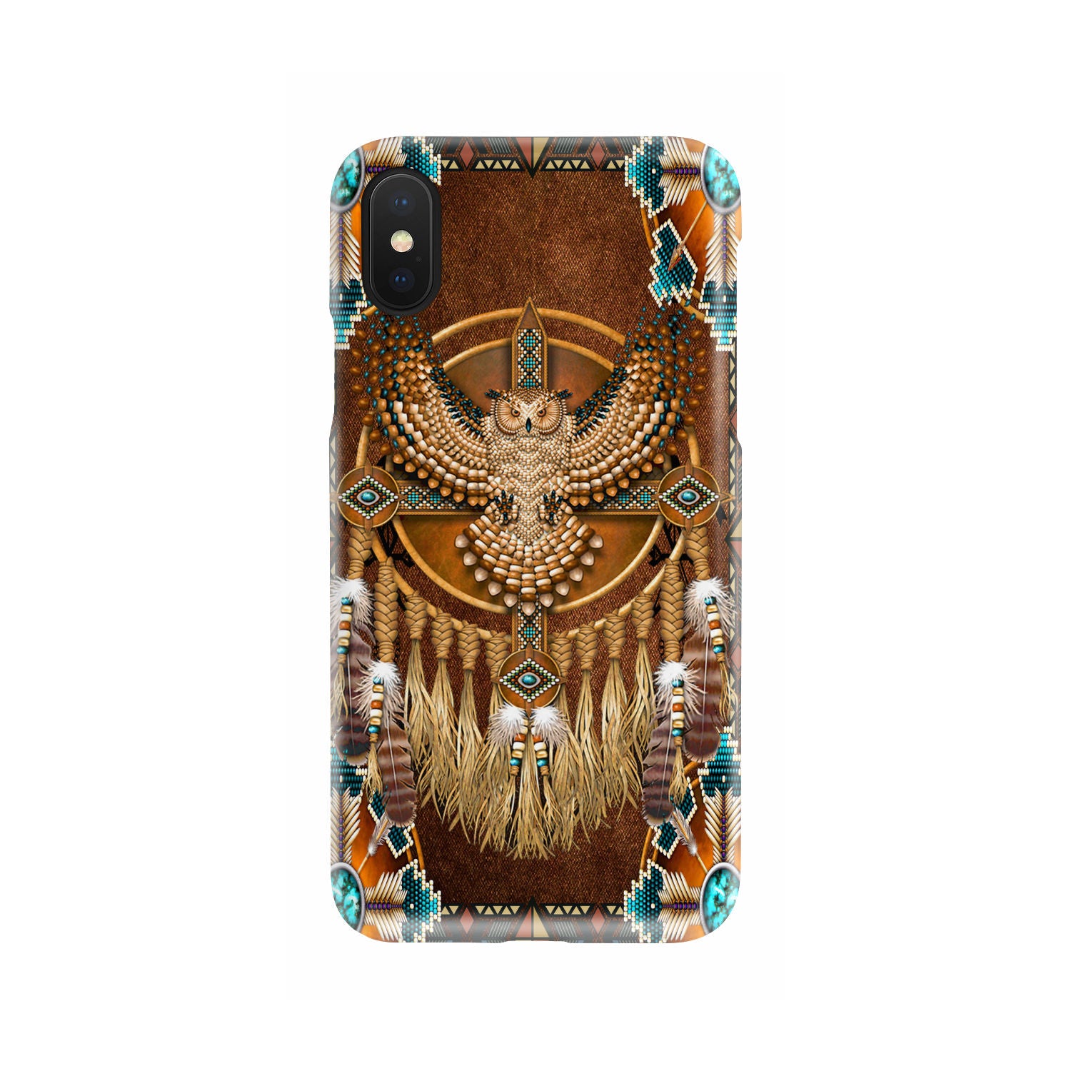 Powwow StorePC0023 Mandala Thunderbird Phone Case