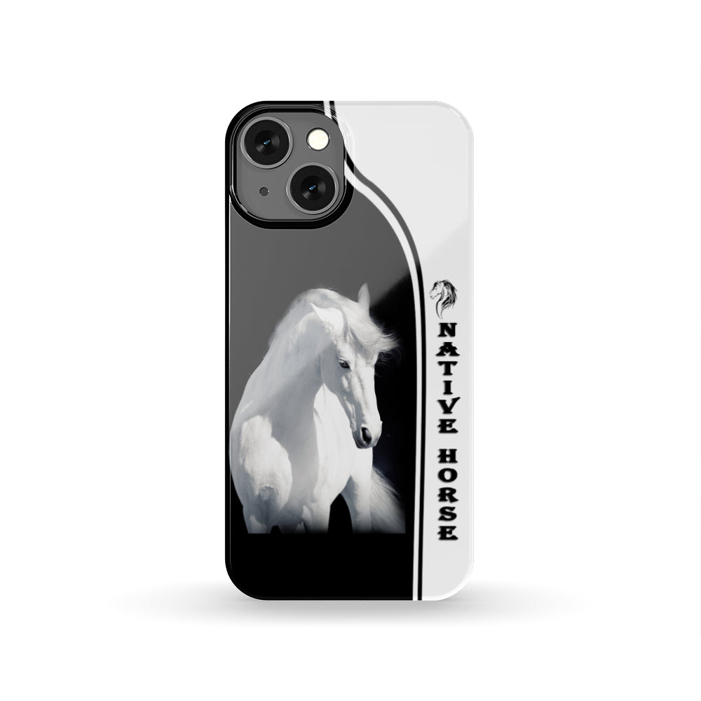 Powwow Store gb nat00397 02 white horse native phone case