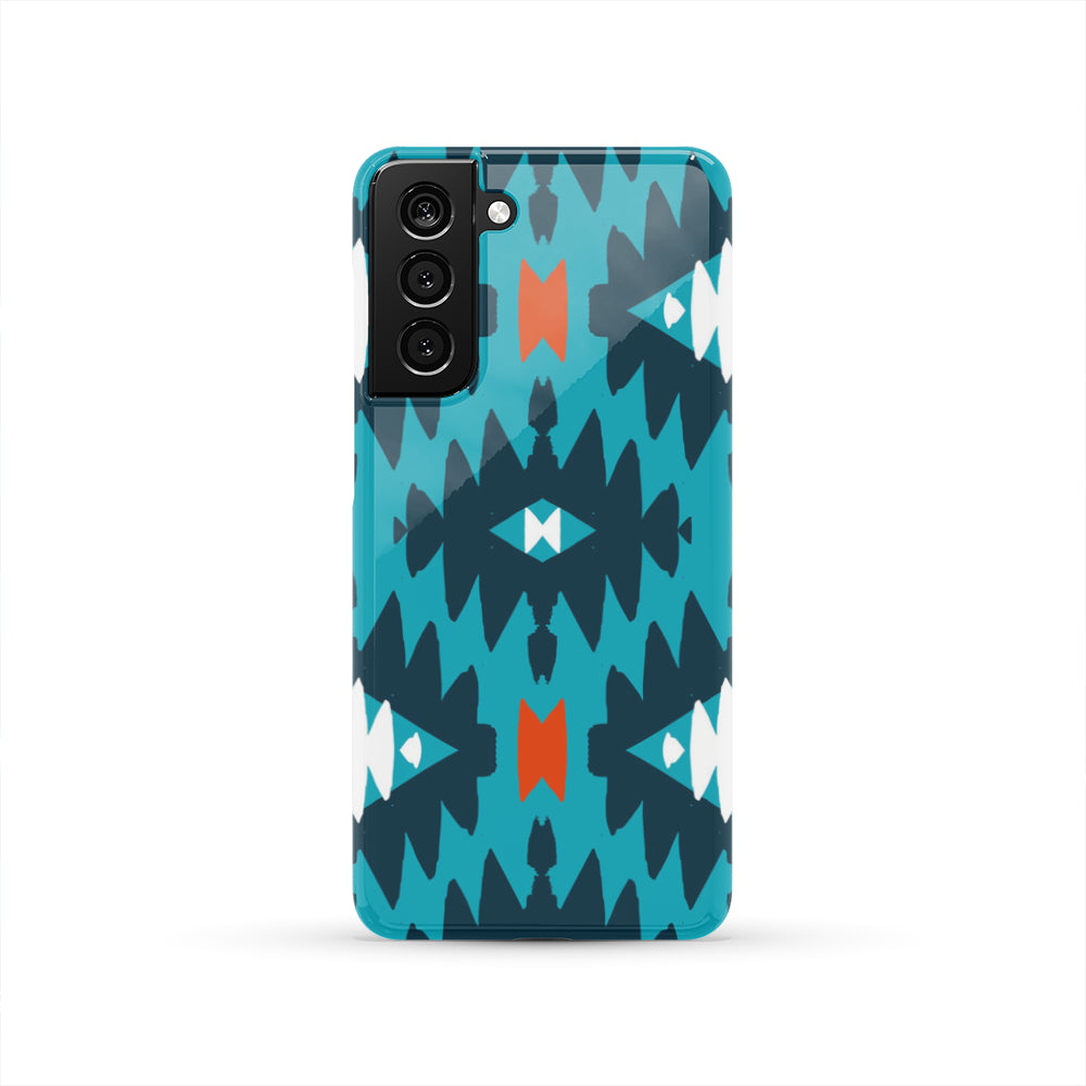 Powwow Store gb nat00456 02 blue seamless ethnic pattern phone case