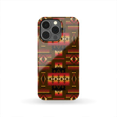 GB-NAT00046-08 Brown Native Tribes Pattern Native American Phone Case - Powwow Store