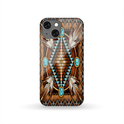 Powwow Store gb nat00023 pcas04 mandala brown native american phone case