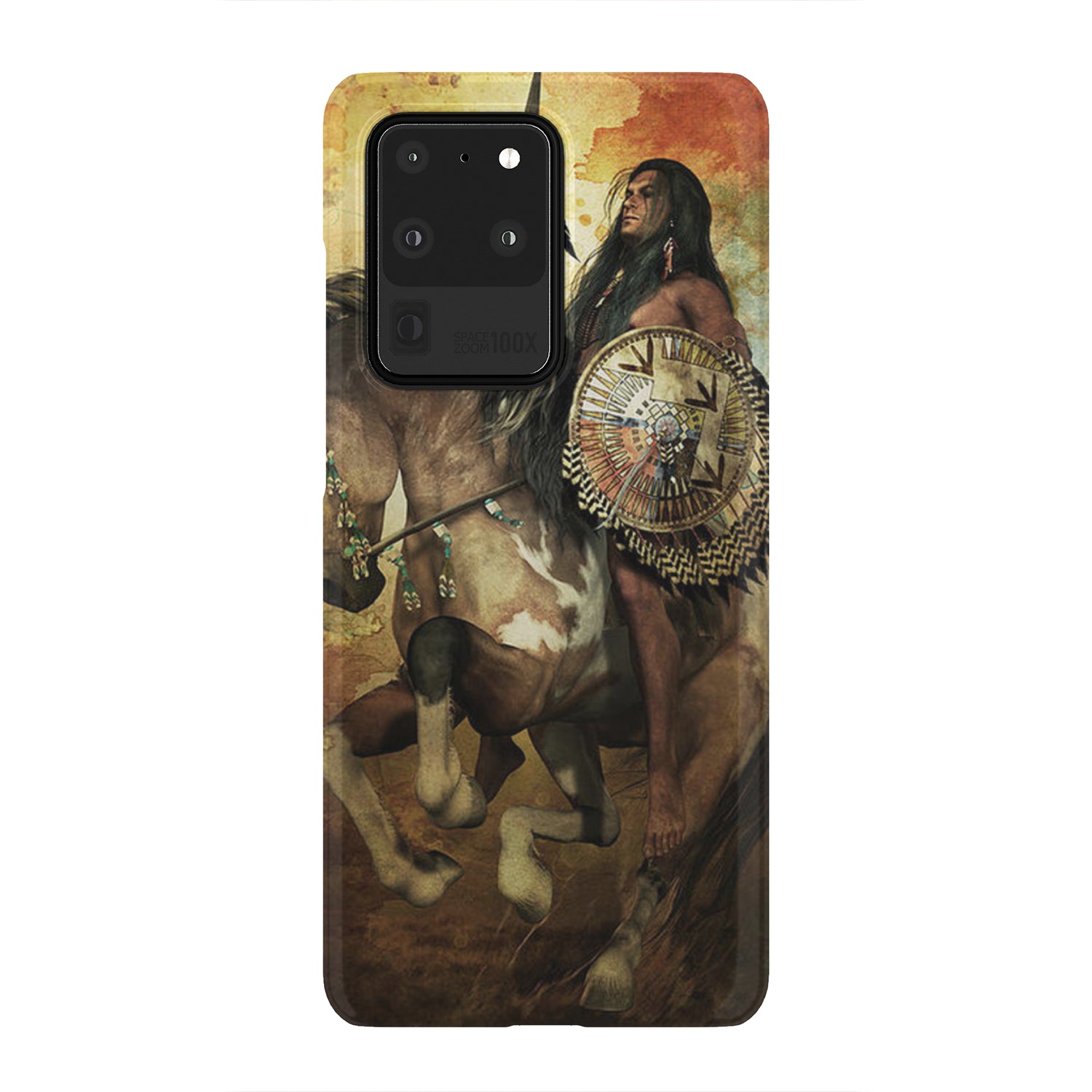 Warrior Riding Horse Native American Pride Phone Case - Powwow Store