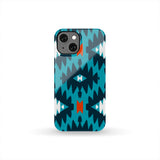 Powwow Store gb nat00456 02 blue seamless ethnic pattern phone case