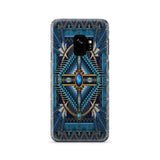 GB-NAT00083-PCAS01 Naumaddic Arts Blue Native American Phone Case