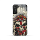 Powwow Store skull chief native american phone case 1