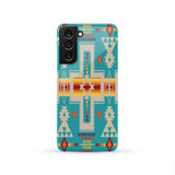 GB-NAT00062-PCAS05 Turquoise Tribe Design Native American Phone Case