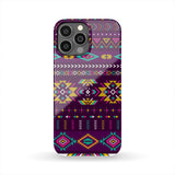 GB-NAT00549 Purple Pattern Native Phone Case